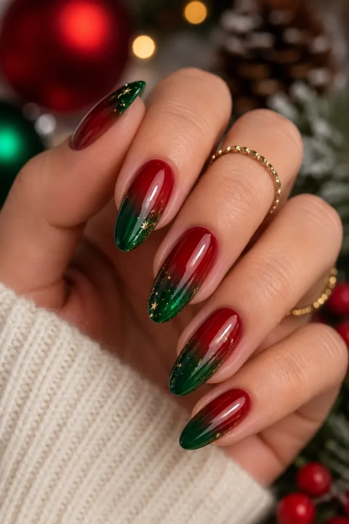 Red and Green Ombre