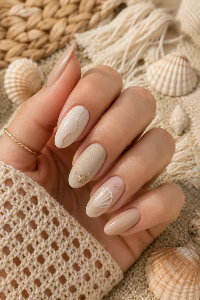Sandy Nude Beach Nails