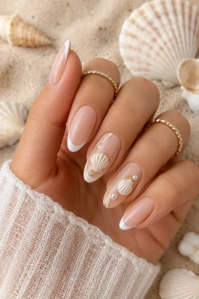 Seashell French Manicure